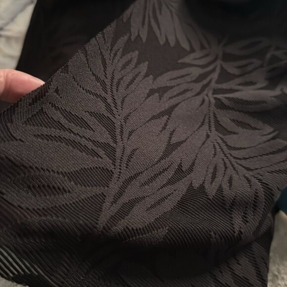 NWT 124.00 14 TAKINI TOP TUMMY-CONTROL BRA SUPPORT HIGH WAISTED TUMM BRIEF BLACK - Picture 5 of 9